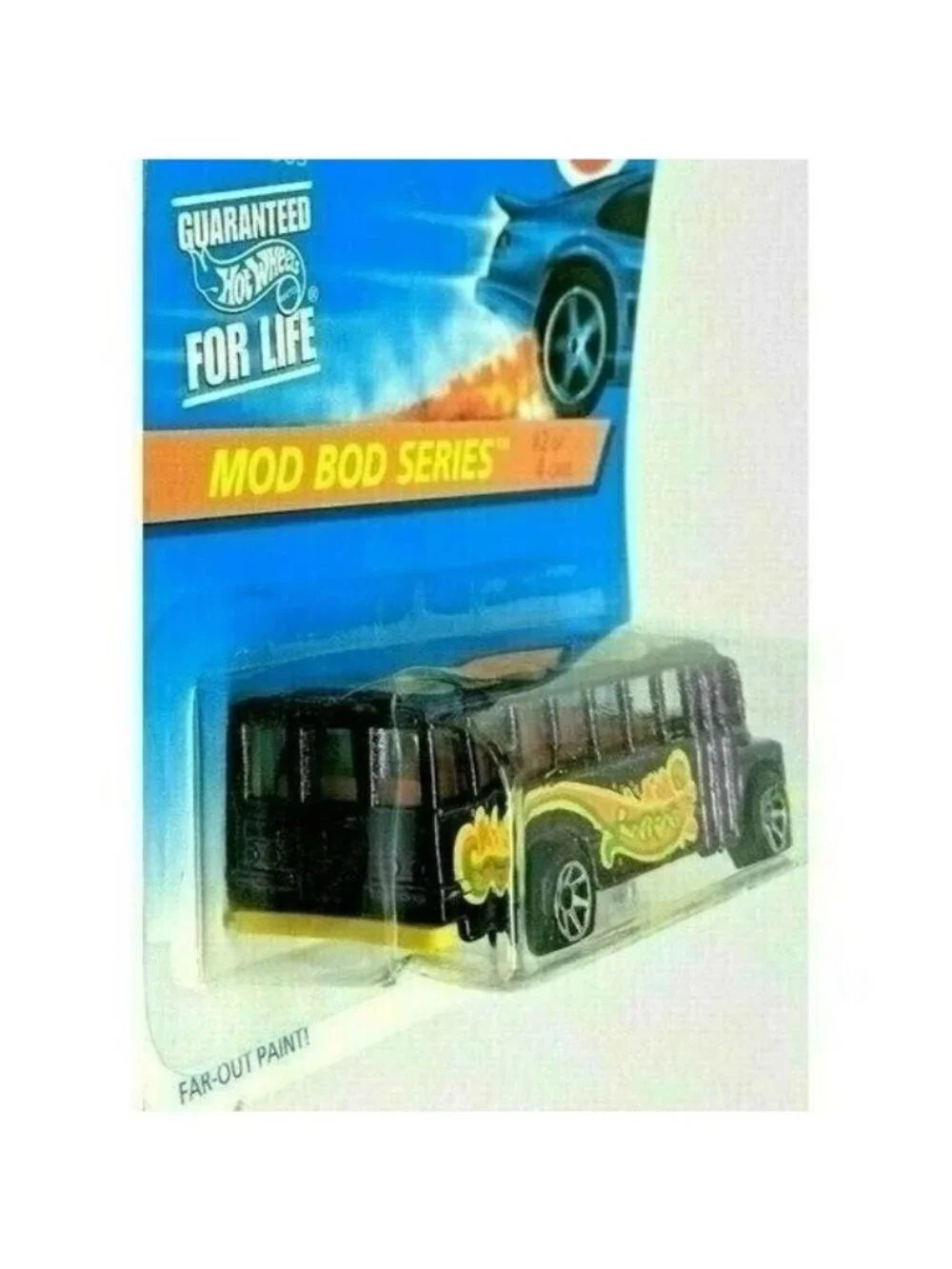 Vintage Die Cast Hot Wheels 1995 School Bus MOD BOD Series 2/4 397 Far-Out New
